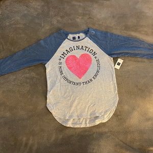 Girls Gap Kids Long Sleeve T-Shirt, Size MED (8), New With Tag